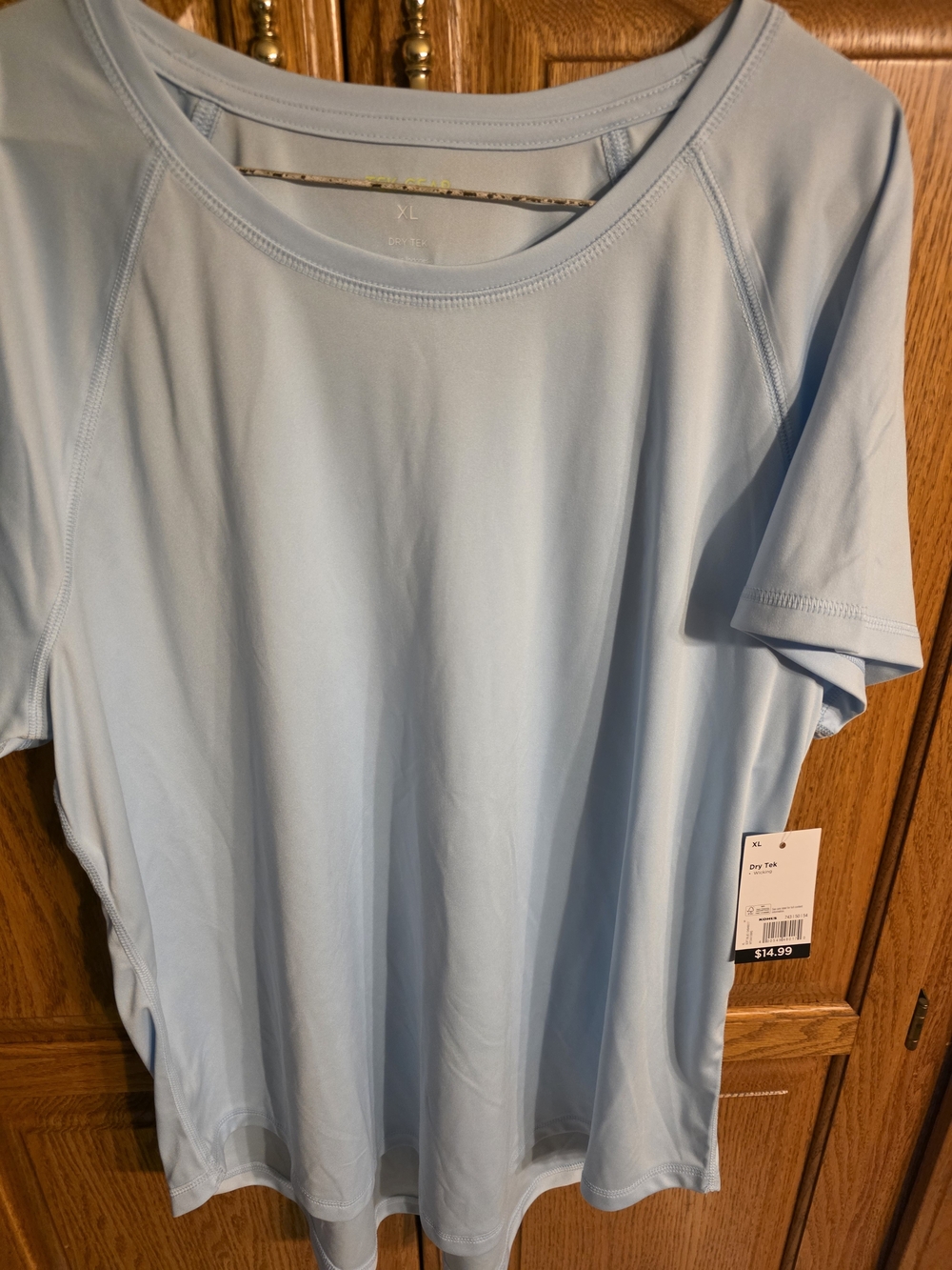 Light Blue Short Sleeve Performance Tee by